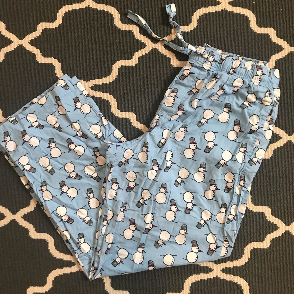 Old navy snowman pajama bottoms